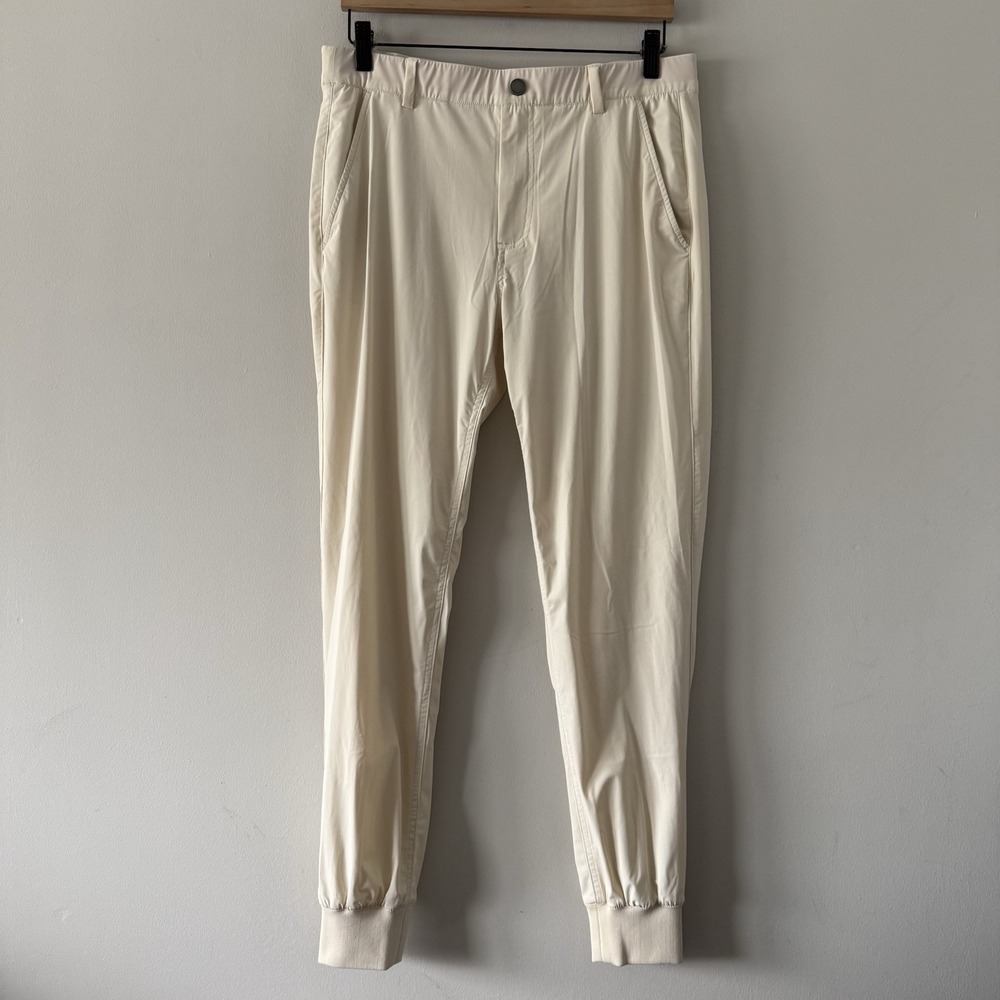 Redvanly Halliday Pull On Jogger Mens Medium Beige Golf Pants Athletic